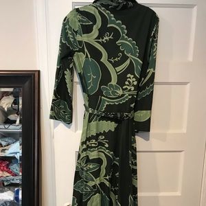 Fall leaves Zara shirt dress